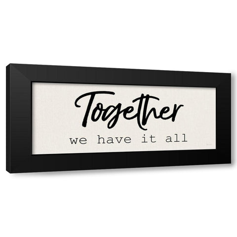 Together Black Modern Wood Framed Art Print by Craven, Katrina