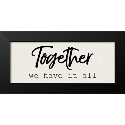 Together Black Modern Wood Framed Art Print by Craven, Katrina