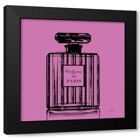 Pop Perfume II Black Modern Wood Framed Art Print with Double Matting by Nan