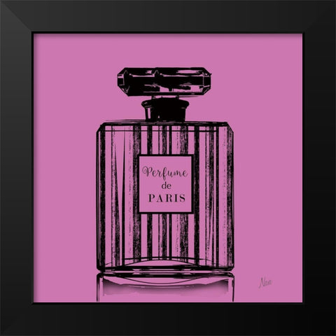 Pop Perfume II Black Modern Wood Framed Art Print by Nan