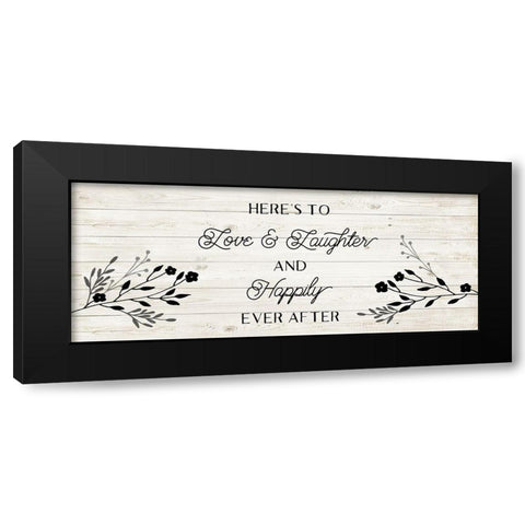 Happily Ever After Black Modern Wood Framed Art Print with Double Matting by Murray, Amanda