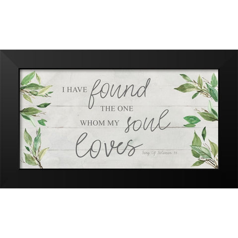 Soul Loves Black Modern Wood Framed Art Print by Robinson, Carol