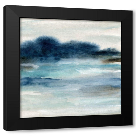 By the Bay I Black Modern Wood Framed Art Print by Robinson, Carol