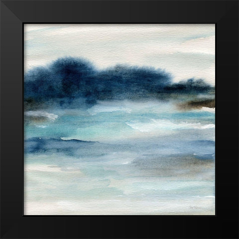 By the Bay I Black Modern Wood Framed Art Print by Robinson, Carol