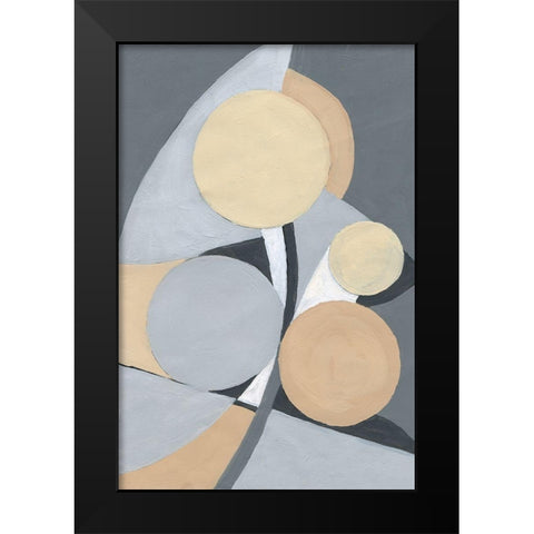 Millenium II Black Modern Wood Framed Art Print by Pattinian, Merri