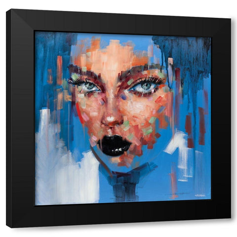 Hot Pop Girl II Black Modern Wood Framed Art Print by Orme, E. Anthony
