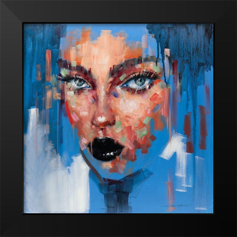Hot Pop Girl II Black Modern Wood Framed Art Print by Orme, E. Anthony