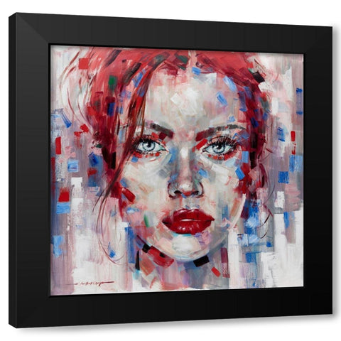 Hot Pop Girl III Black Modern Wood Framed Art Print with Double Matting by Orme, E. Anthony