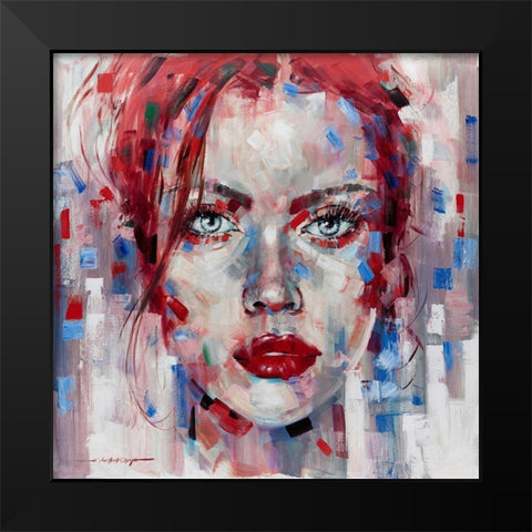 Hot Pop Girl III Black Modern Wood Framed Art Print by Orme, E. Anthony