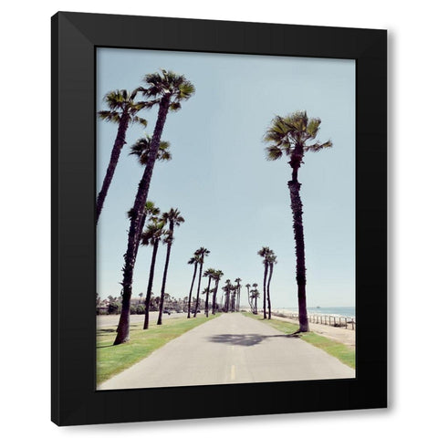 Path to Huntington Beach Black Modern Wood Framed Art Print by Carpentieri, Natalie