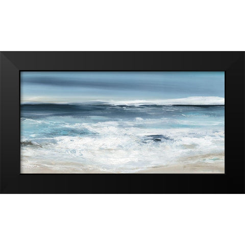 Long Beach Black Modern Wood Framed Art Print by Robinson, Carol