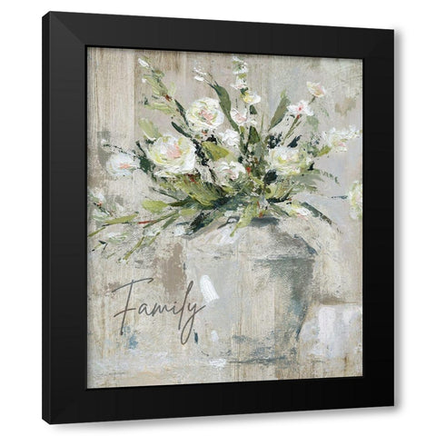 Country Bouquet Black Modern Wood Framed Art Print with Double Matting by Robinson, Carol
