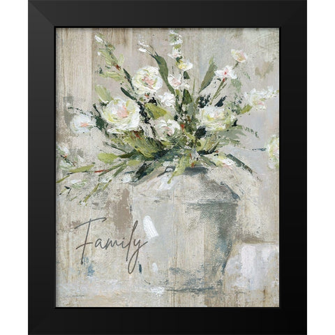 Country Bouquet Black Modern Wood Framed Art Print by Robinson, Carol