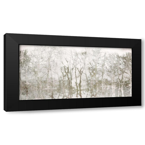 Shimmering Trees Black Modern Wood Framed Art Print by Weisz, Irene