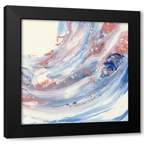 Sunset Surf I Black Modern Wood Framed Art Print with Double Matting by Craven, Katrina