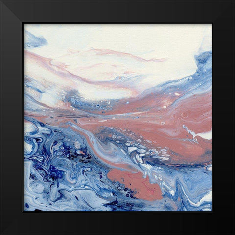 Sunset Surf II Black Modern Wood Framed Art Print by Craven, Katrina