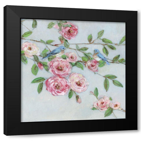 First Bloom I Black Modern Wood Framed Art Print with Double Matting by Swatland, Sally