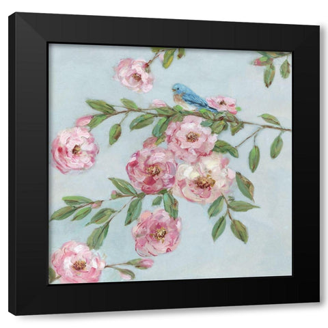 First Bloom II Black Modern Wood Framed Art Print with Double Matting by Swatland, Sally