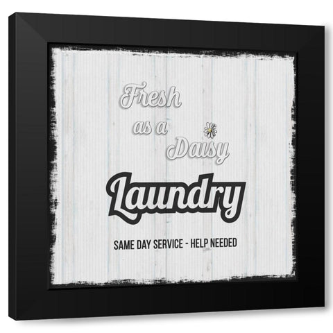 Fresh as a Daisy Black Modern Wood Framed Art Print with Double Matting by Jill, Susan
