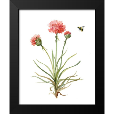 Wildflower Botanical III Black Modern Wood Framed Art Print by Robinson, Carol