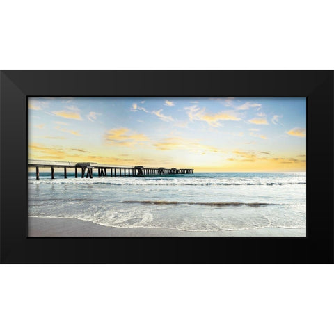 Pacific Beach Black Modern Wood Framed Art Print by Carpentieri, Natalie