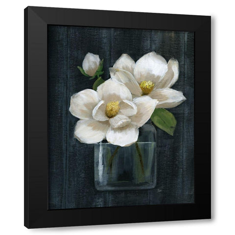 Chalkboard Beauty I Black Modern Wood Framed Art Print by Nan