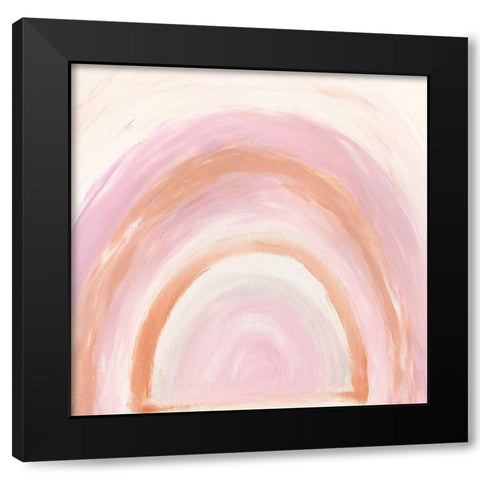 Rainbow II Black Modern Wood Framed Art Print with Double Matting by Craven, Katrina