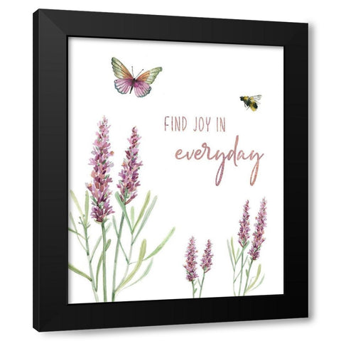 Find Joy Black Modern Wood Framed Art Print by Robinson, Carol