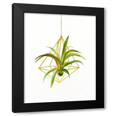 Hanging Airplant I Black Modern Wood Framed Art Print with Double Matting by Nan