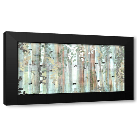Spring Birch Meadow Black Modern Wood Framed Art Print by Jill, Susan