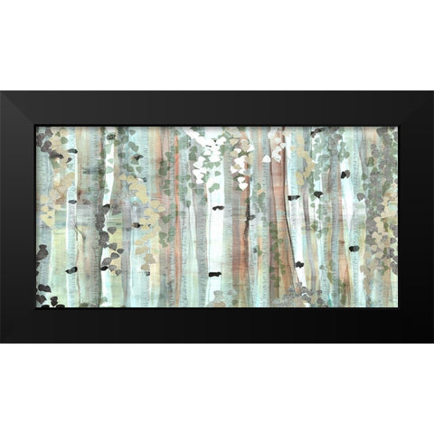 Spring Birch Meadow Black Modern Wood Framed Art Print by Jill, Susan