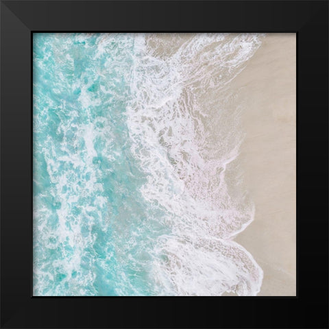 Crashing Tides Black Modern Wood Framed Art Print by Carpentieri, Natalie