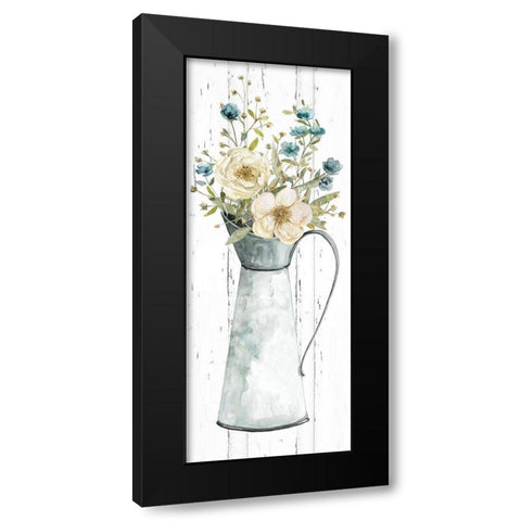Farmhouse Flower Bouquet II Black Modern Wood Framed Art Print by Robinson, Carol