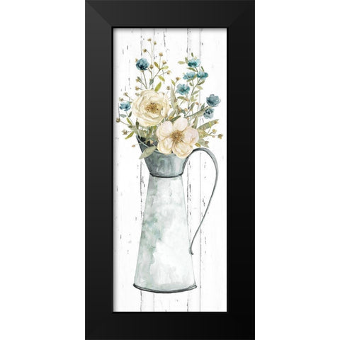 Farmhouse Flower Bouquet II Black Modern Wood Framed Art Print by Robinson, Carol