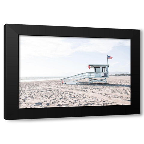 Beach Patrol Black Modern Wood Framed Art Print with Double Matting by Carpentieri, Natalie