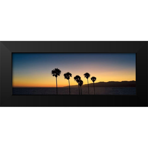 Dusk in Cali Black Modern Wood Framed Art Print by Carpentieri, Natalie