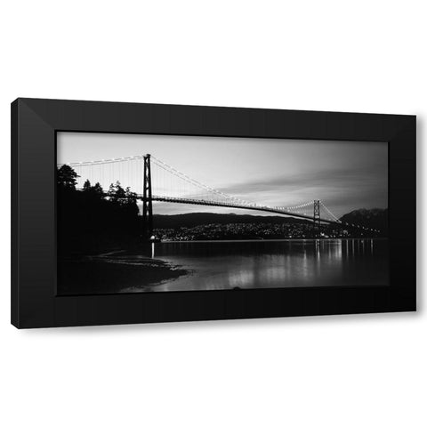 Lions Gate Inlet Black Modern Wood Framed Art Print by Souders, Paul