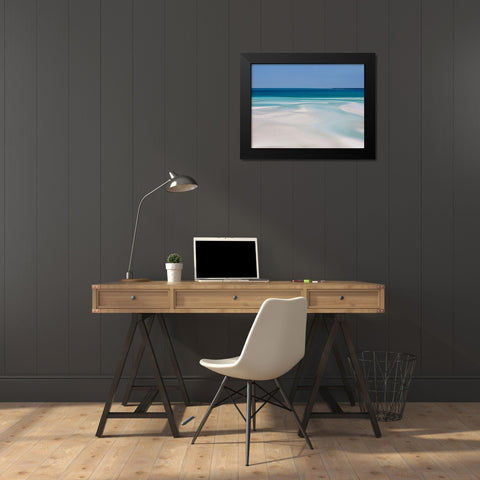 White Sands Black Modern Wood Framed Art Print by Herbig, David