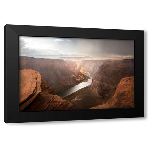 Glen Canyon Black Modern Wood Framed Art Print with Double Matting by Davidson, Janell