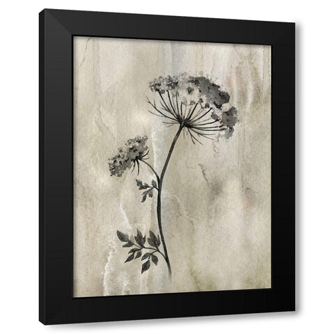 Sumi-e Silhouette I Black Modern Wood Framed Art Print by Knutsen, Conrad