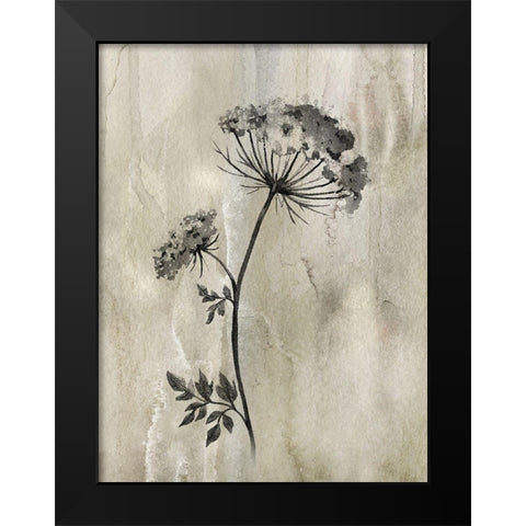Sumi-e Silhouette I Black Modern Wood Framed Art Print by Knutsen, Conrad