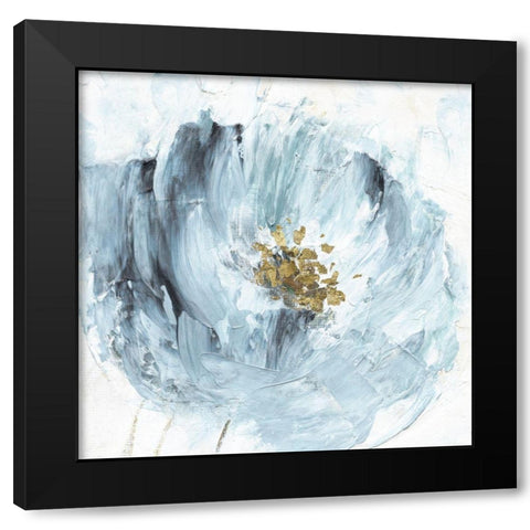 Blue Serenity I Black Modern Wood Framed Art Print with Double Matting by Craven, Katrina