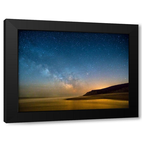 Milky Way Black Modern Wood Framed Art Print with Double Matting by Foulke, Doug