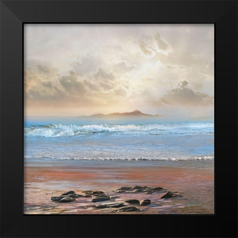Into View Black Modern Wood Framed Art Print by Calascibetta, Mike