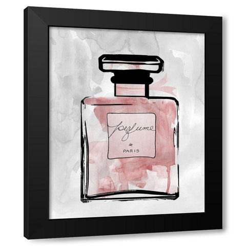 Blush Wash Perfume Black Modern Wood Framed Art Print by Robinson, Carol