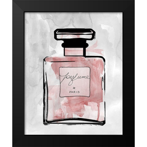 Blush Wash Perfume Black Modern Wood Framed Art Print by Robinson, Carol
