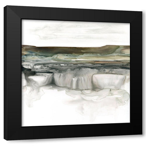 River Bluffs Black Modern Wood Framed Art Print with Double Matting by Robinson, Carol