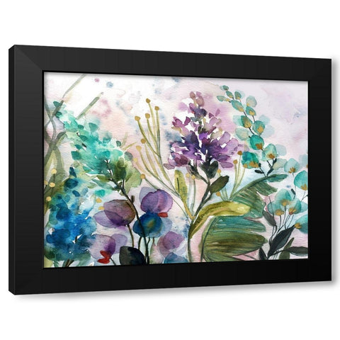 Exotic Plant Life Black Modern Wood Framed Art Print by Robinson, Carol