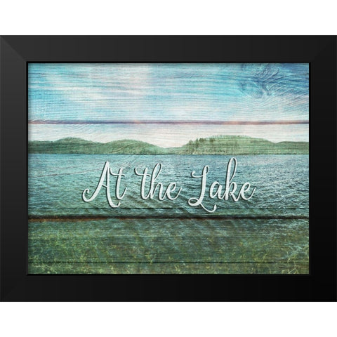 At the Lake Black Modern Wood Framed Art Print by Jill, Susan