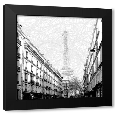 Joie de Paris Black Modern Wood Framed Art Print by Jill, Susan